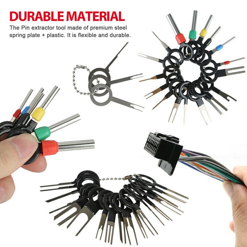 39 Chiếc Dụng Cụ Tháo Đầu Dây Điện Cho Xe Hơi Dụng Cụ Tháo Kim Đầu Nối Uốn Dây Điện Tự Động Bộ Tháo Chốt Tháo Cho Hầu Hết Các Đầu Nối