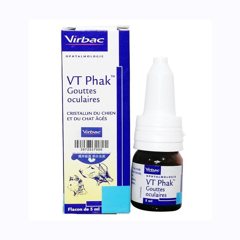 VT Phak Pet Eye Drops Older Dogs, Cats, Dogs Eye Cataracts Cornea Eye