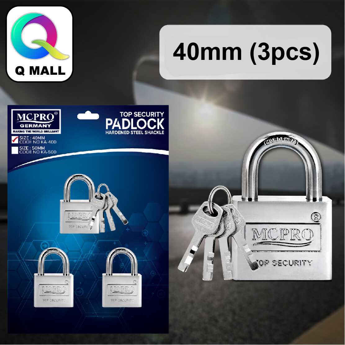 MCPRO PadLock Top Security Padlocks Pad Lock Master Key House Lock Door