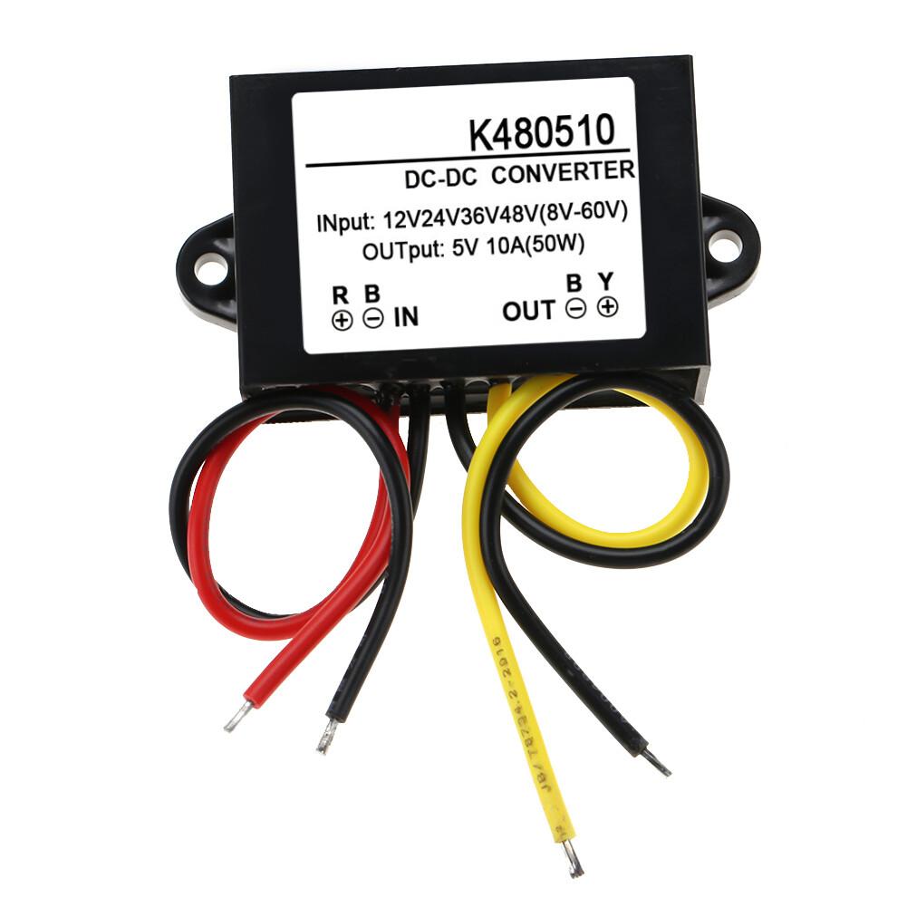 DC-DC 12V/24V/36V/48V to 5V 10A Buck Converter Step Down Power Supply Module