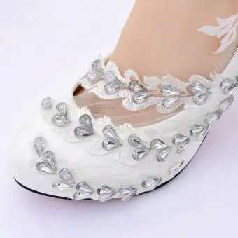 flower wedding shoes