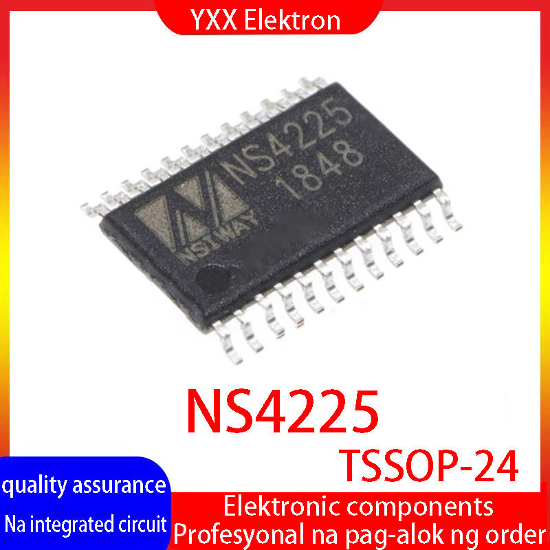 5pcs new original ns4225 d-class dual channel 2x25w audio power amplifier chip ic tssop-24