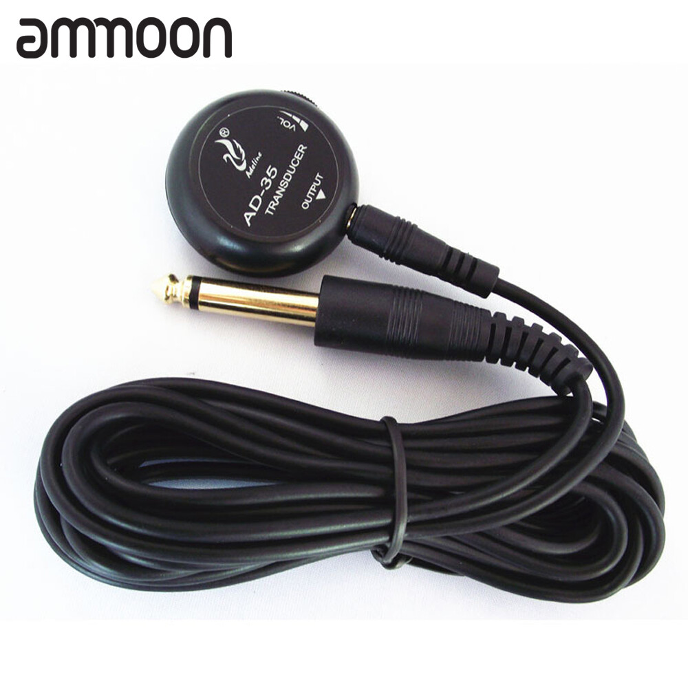 [okoogee]【Most popular】 Ad-35 mini sound pick-up piezo amplifier transducer stick piezo pickup for acoustic guitar ukulele violin cello banjo