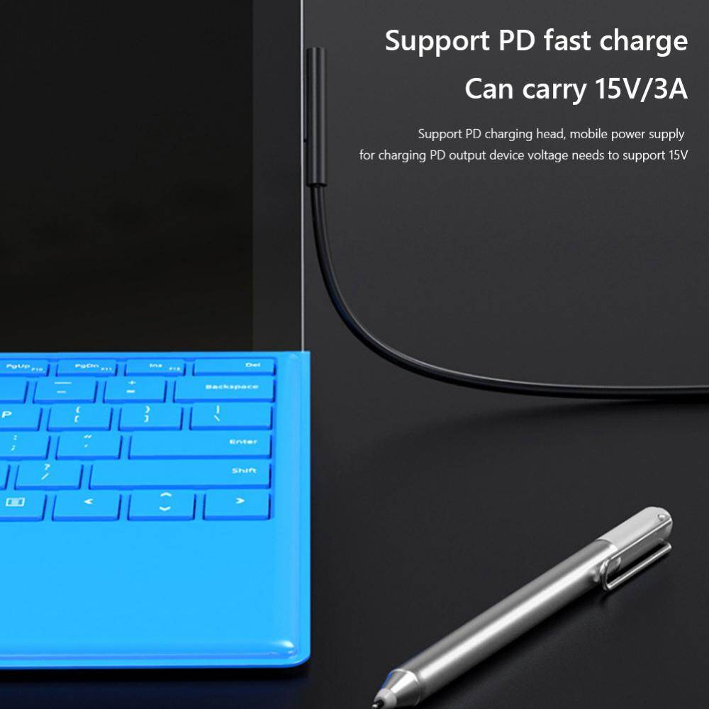 Loại USB C cung cấp điện PD Bộ chuyển đổi thiết bị sạc nhanh cáp cho Microsoft surface Pro