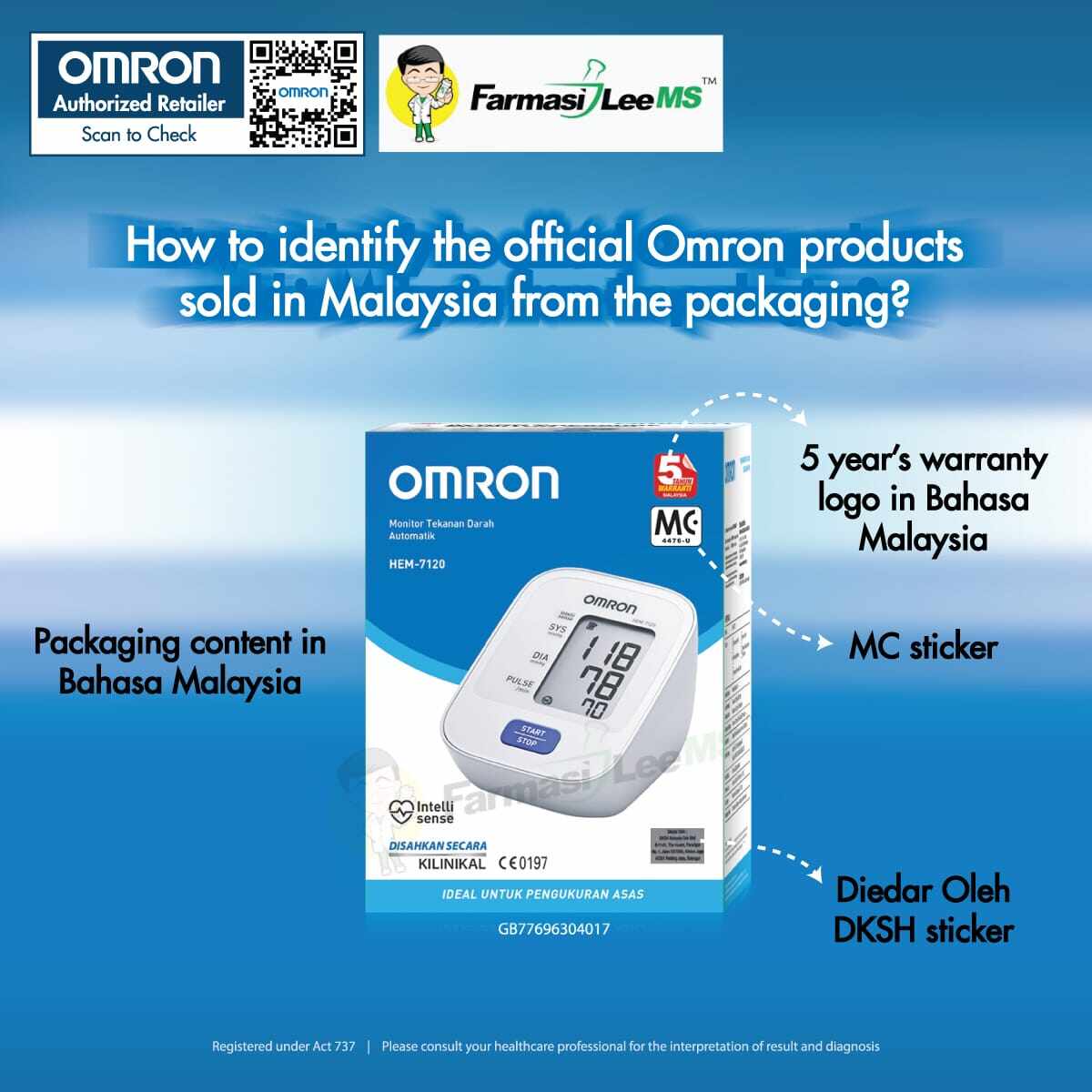 omron hem 7120 warranty