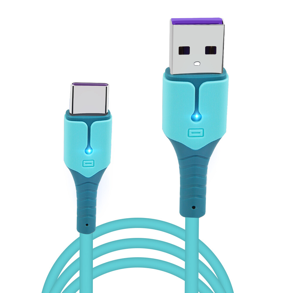 [SONGFUL] 5A liquid silicone ultra-fast charging cable Micro USB Type C cable is suitable for Samsung, Xiaomi, Huawei OnePlus data cable