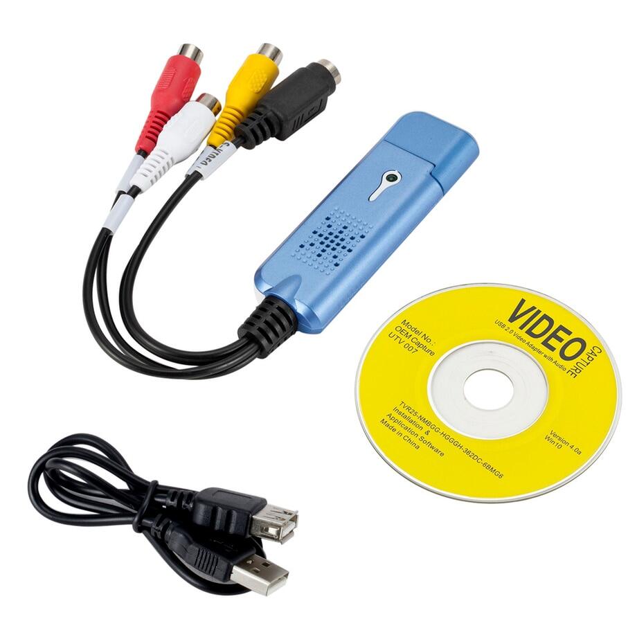 1 Pzzpss Bộ Chuyển Đổi USB 2.0 Âm Thanh Video Thẻ Chụp Bộ Chuyển Đổi VHS DC60 Video DVD Thẻ...