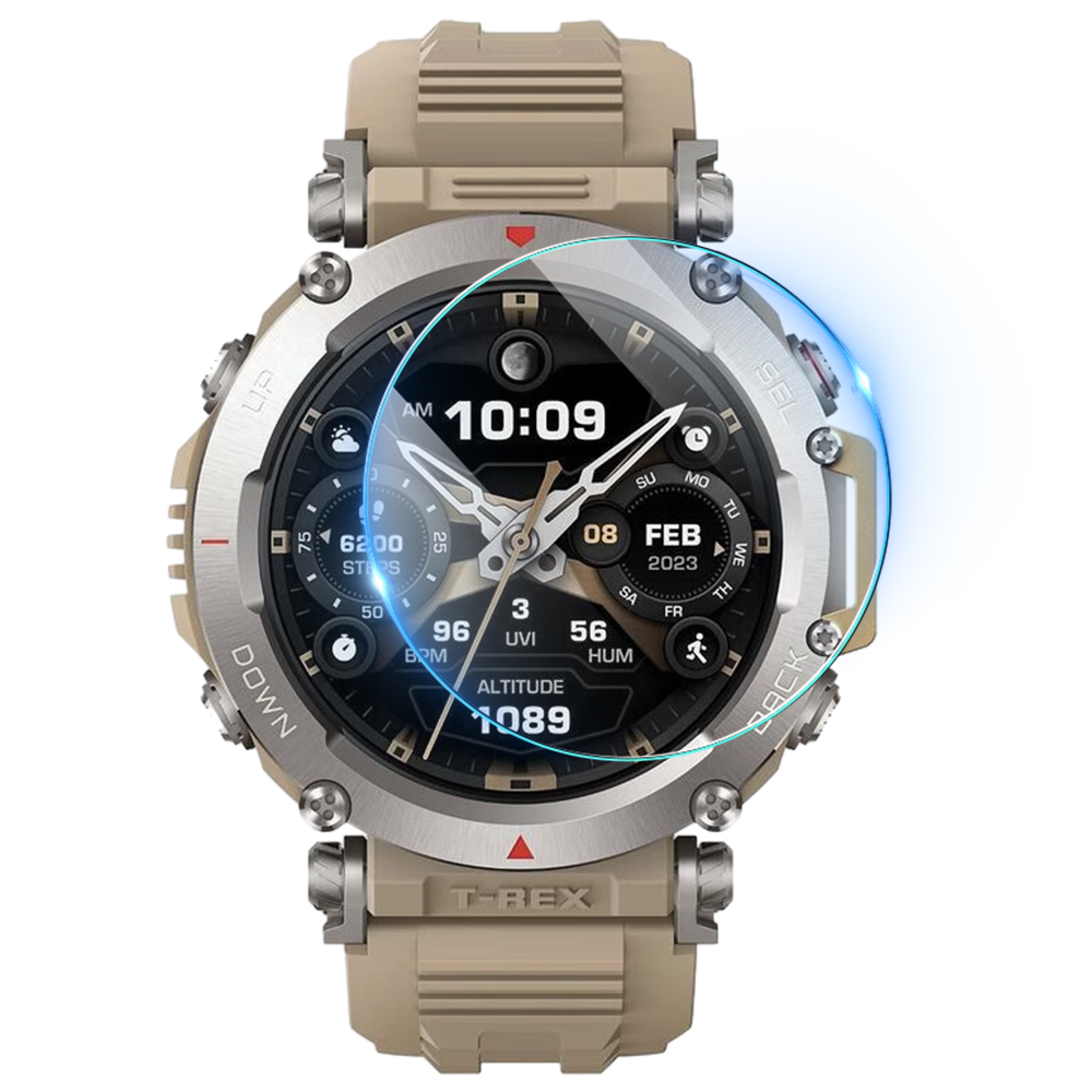 Full Cover Tempered Glass for Amazfit GT-Rex Ultra Screen Protector Glass Protective Film Resist Scratches Watch Accessories