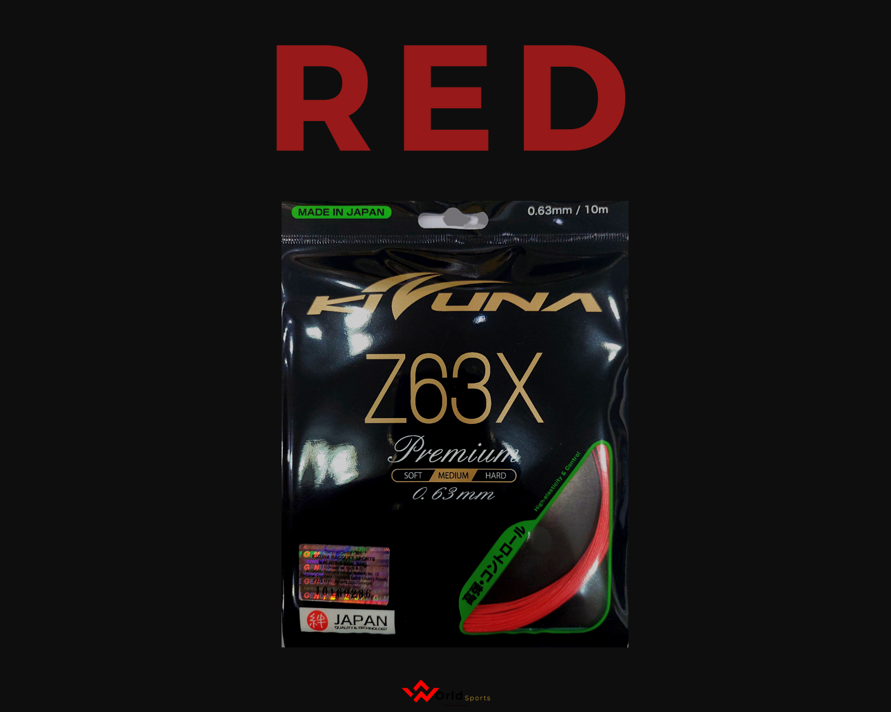 KIZUNA Z63X String Premium (original) Red Cyan White Yellow