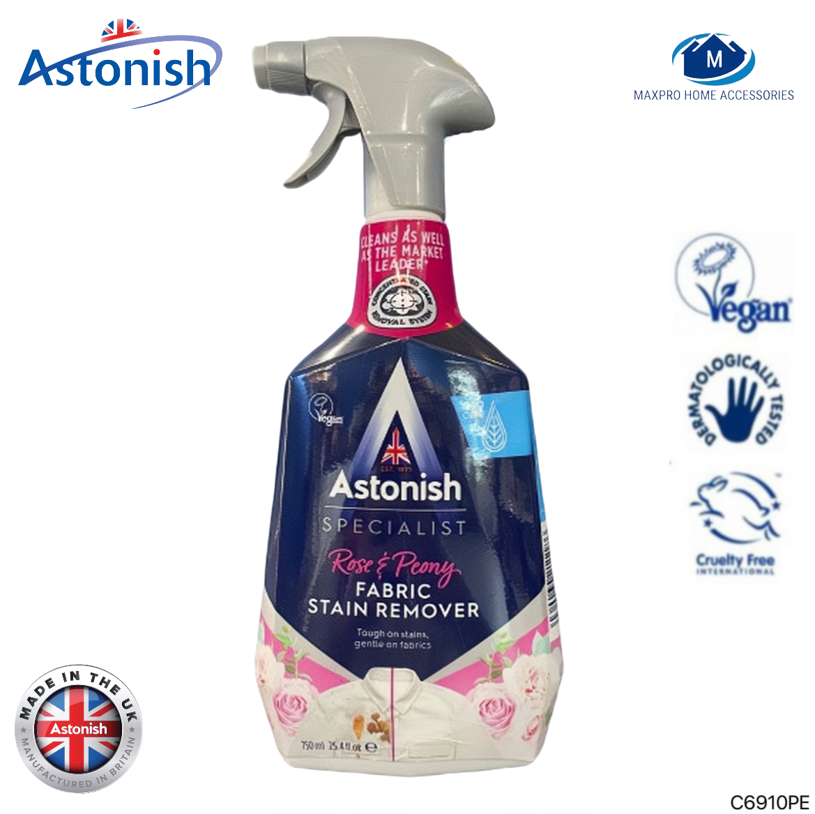 ASTONISH SPECIALIST ROSE & PEONY FABRIC STAIN REMOVER 750ML Lazada