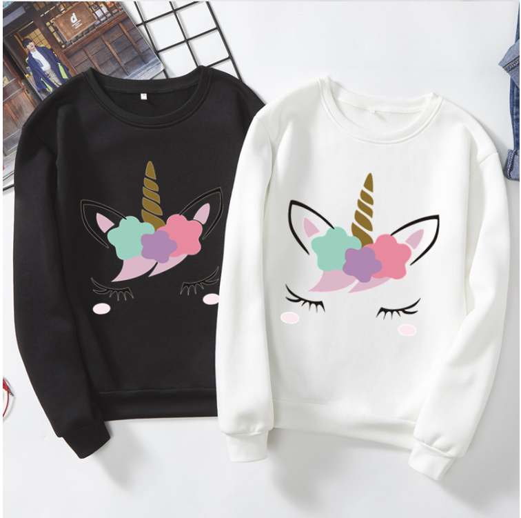 OGOGO Woman Unicorn Sweater Long Sleeve 