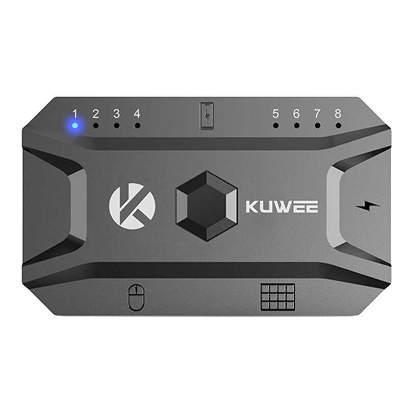 Keyboard Mouse Converter Bluetooth Hub USB 5.0 Converter Wired Keyboard&Mouse to Wireless Hub Adapter Support 8 Devices for Tablet,Laptop,Mobile