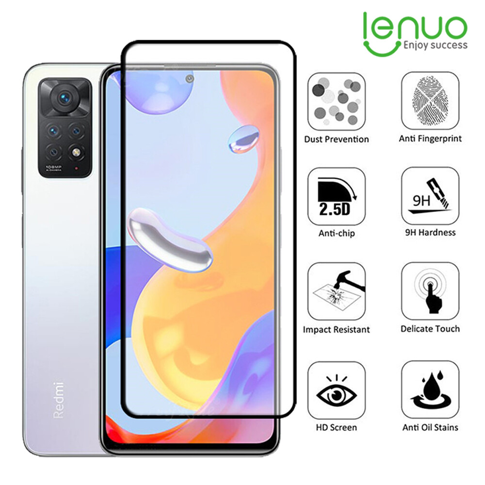 Lenuo Tempered Glass For Xiaomi Redmi Note 11 12 Pro 5G Note 11S Redmi Note 12 5G 12Pro+ 5G 10 10S Pro Max Screen Protector Full Coverage Anti Glare Glass Film