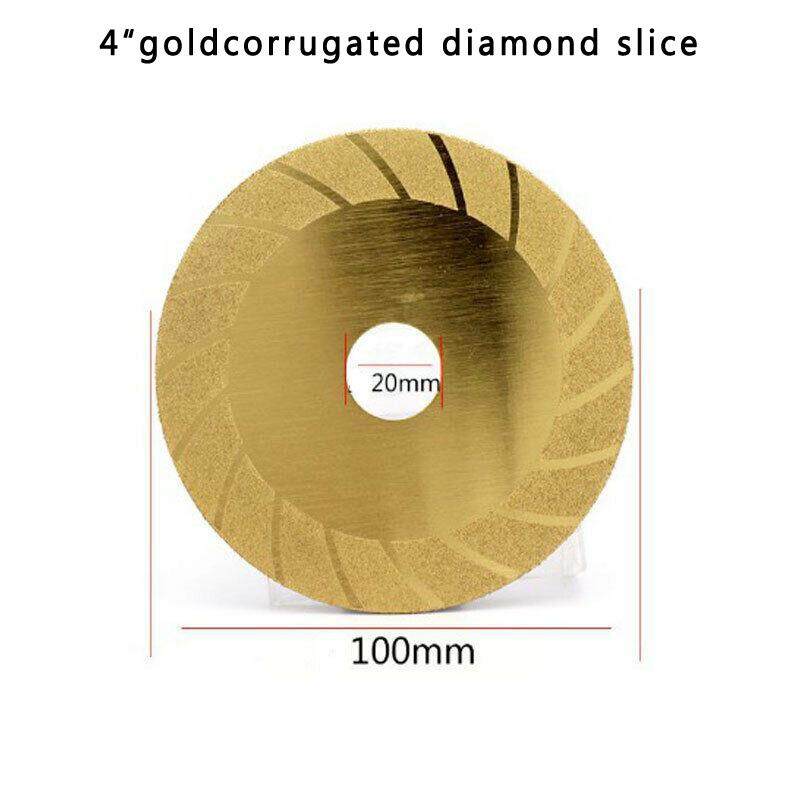 100mm 4/" Diamond Coated Cutting Disc Flat Wheel Blade Grinding Glass Stone Tiles