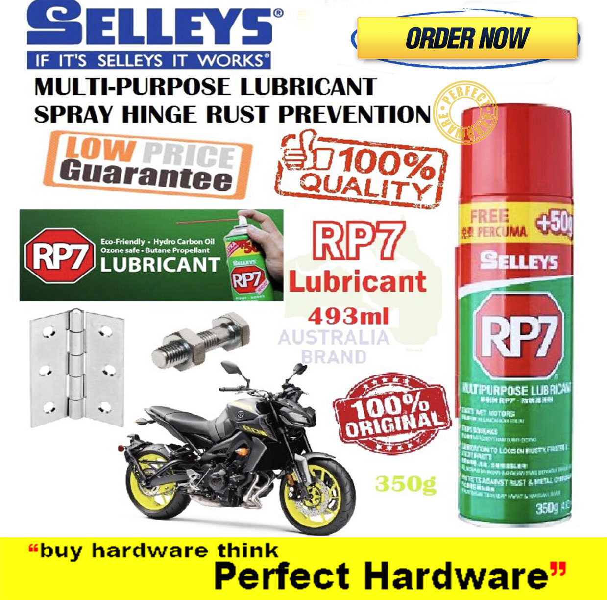 Selleys RP7 Multi Purpose Lubricant Spray Anti Rust Spray 300g Lazada