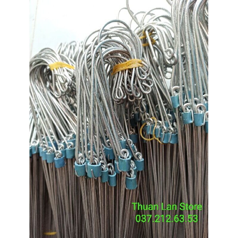 Set 10c móc kẽm treo lan, cây cảnh 70cm