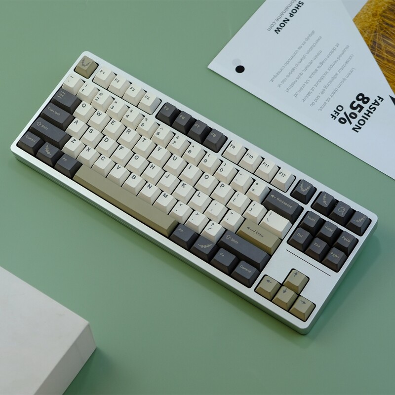 【Keycap only】gmk Olive Keycap 129 Phím Cherry Profile PBT năm mặt thăng hoa Keycaps cho công tắc Cherry MX Bàn Phím Cơ keychron/RK61/gk61/Anne Pro 2