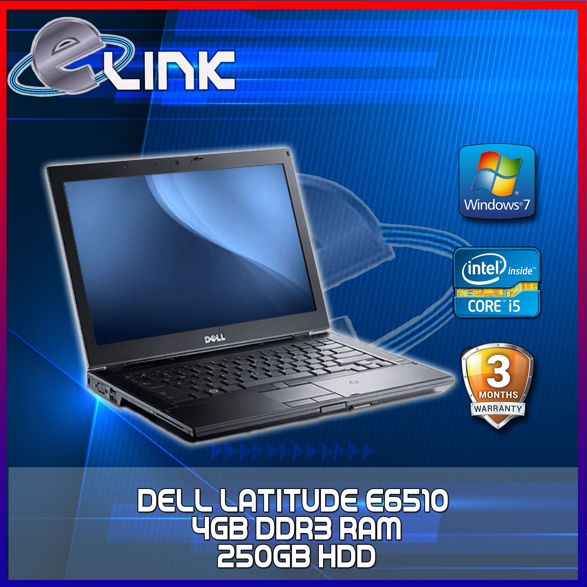 Refurbished Notebook Dell Latitude E6510 Intel Core I5 4gb Ram 250gb Hdd Win7 Pro 15 6 Screen Lazada
