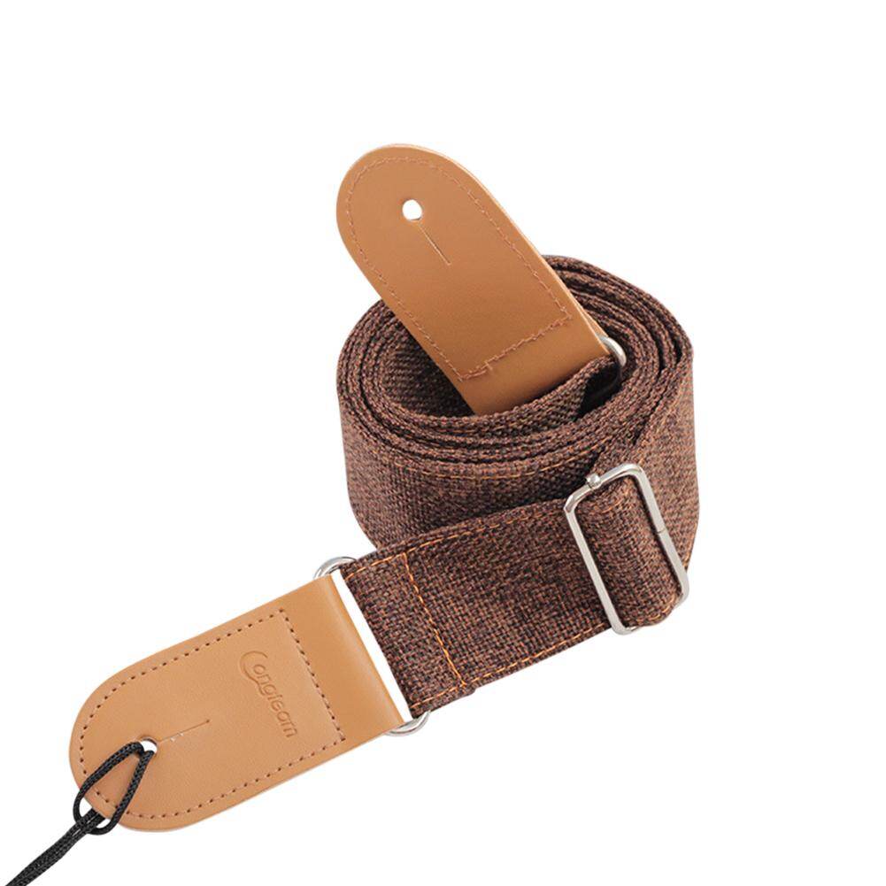 Longteam cotton and linen guitar strap folk acoustic guitar electric guitar diagonal shoulder strap