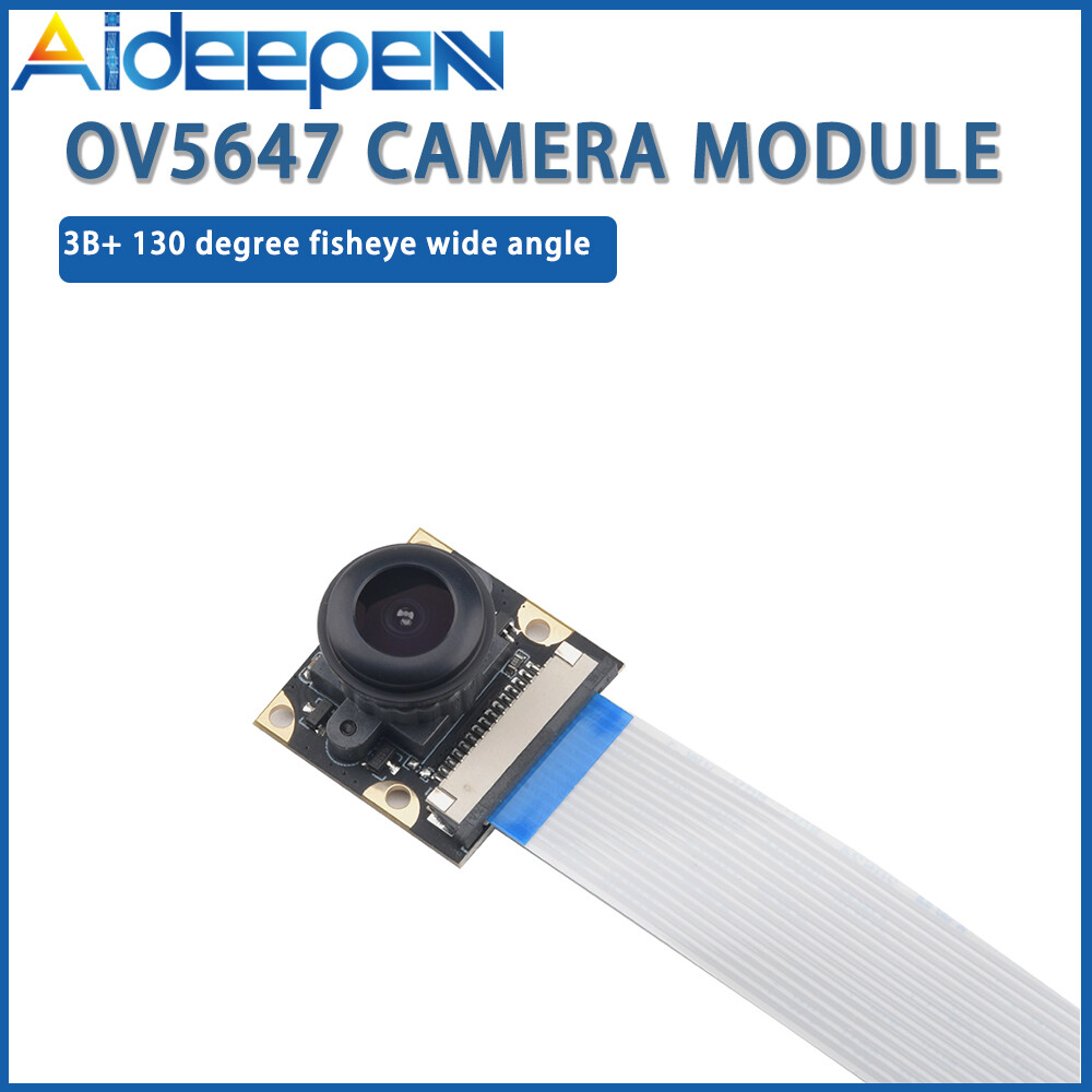 Raspberry pi 3/4 generation ov5647 camera 130 degree fisheye wide-angle camera module 3b+ 5 million pixels