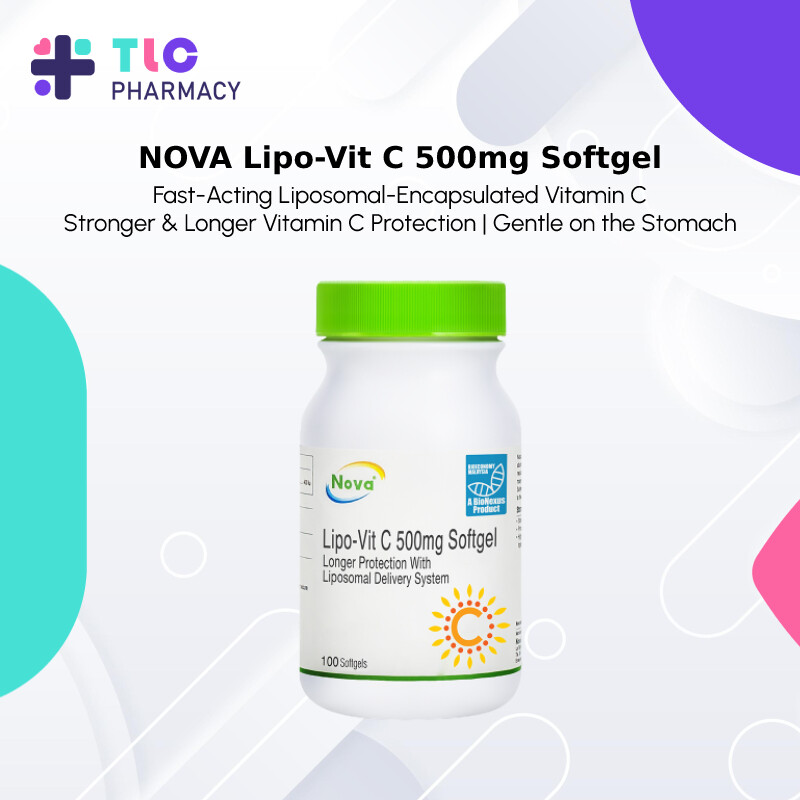NOVA / LipoVit C 500mg Softgel / FastActing LiposomalEncapsulated