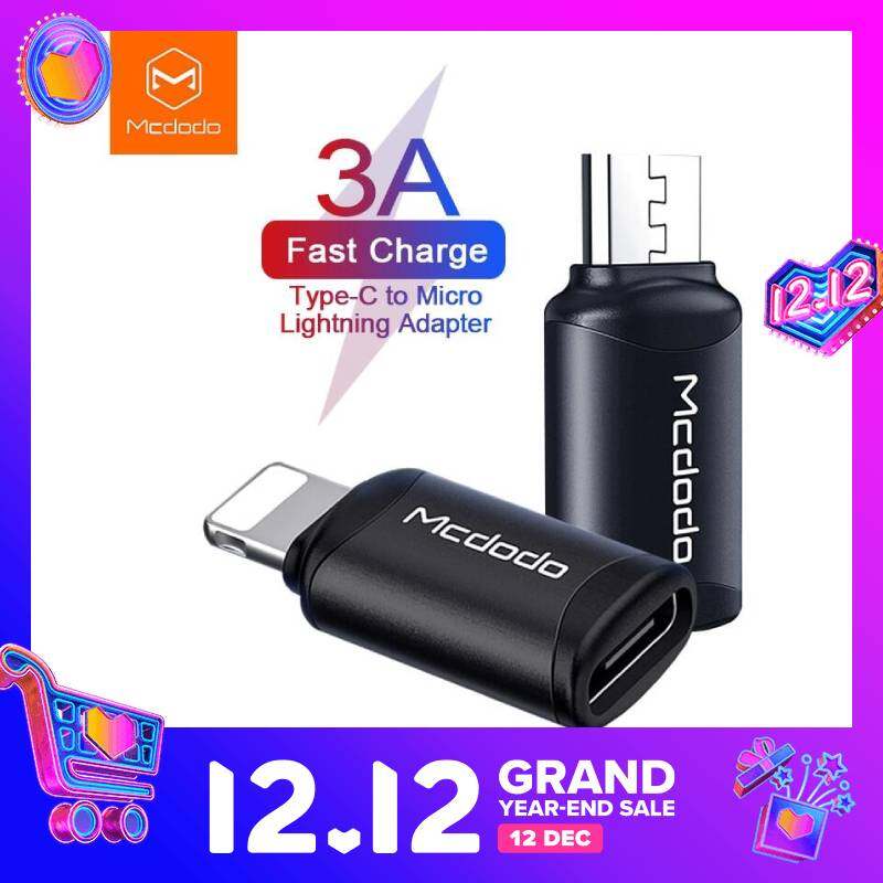 Mcdodo Bộ Chuyển Đổi OTG USB Type C Sang Lightning Bộ Chuyển Đổi Cáp Dữ Liệu, Dành Cho iPhone 12 11 Pro Max X XS XR Xs Max 3A Sạc Nhanh