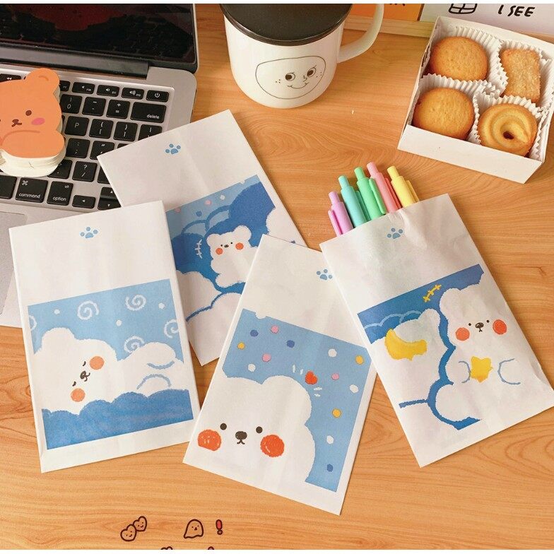 [HCM]Túi Giấy Gió Đựng Đồ Quà Tặng Hình Gấu Trắng P110