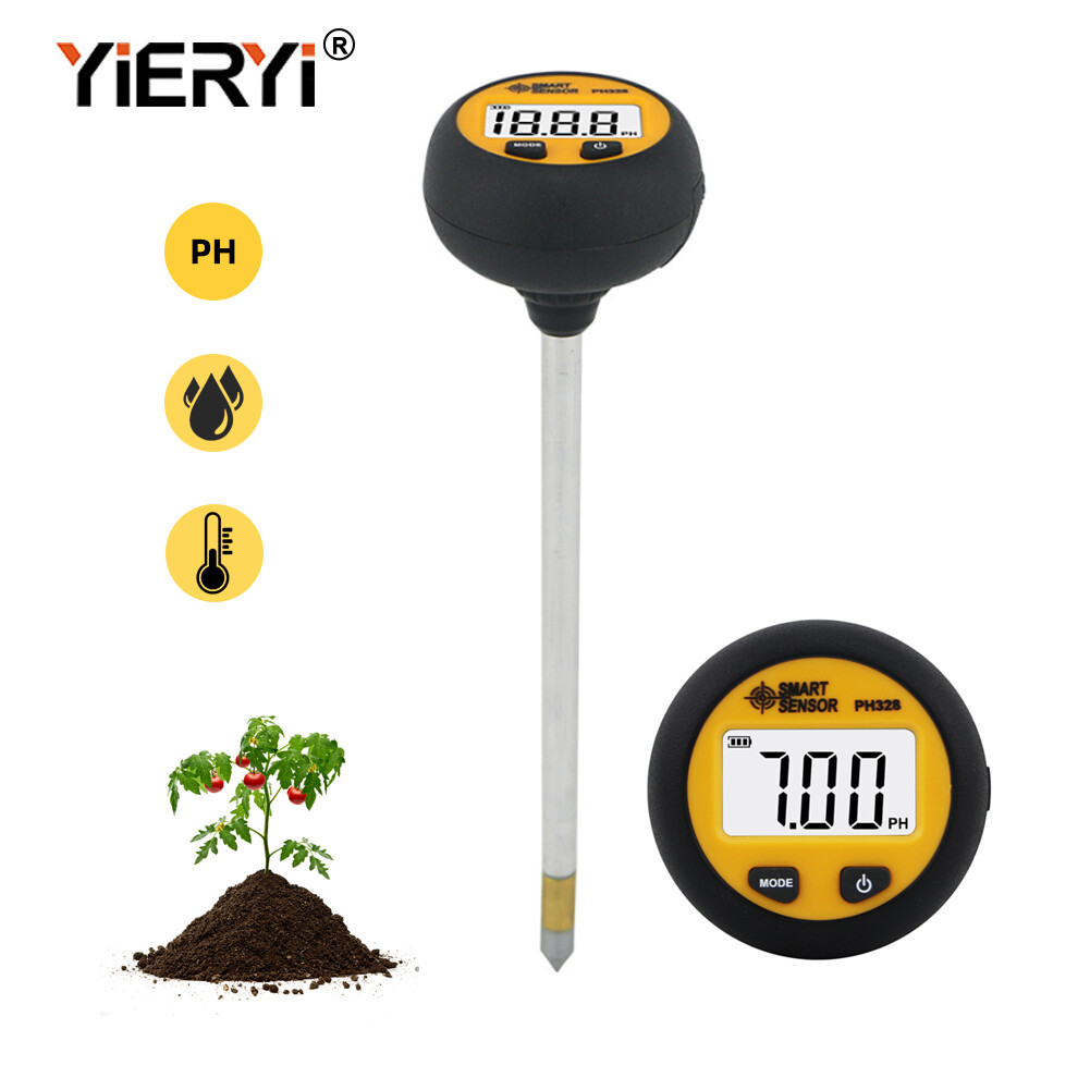 yieryi Soil tester PH Moisture temp tester PH Acidity Tester humidity meter for Garden Plants tool