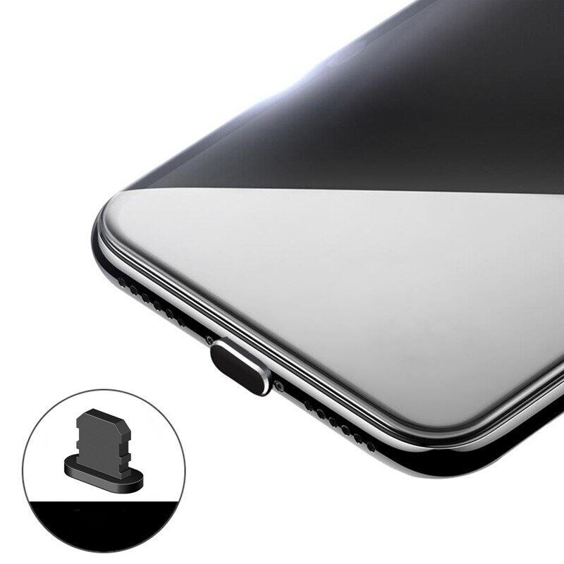 Dustproof Cover Aluminium Alloy Metal Anti Dust Charger Dock Plug Stopper Cap Compatible with iPhone 13 12 X XR Max 87 6S Plus