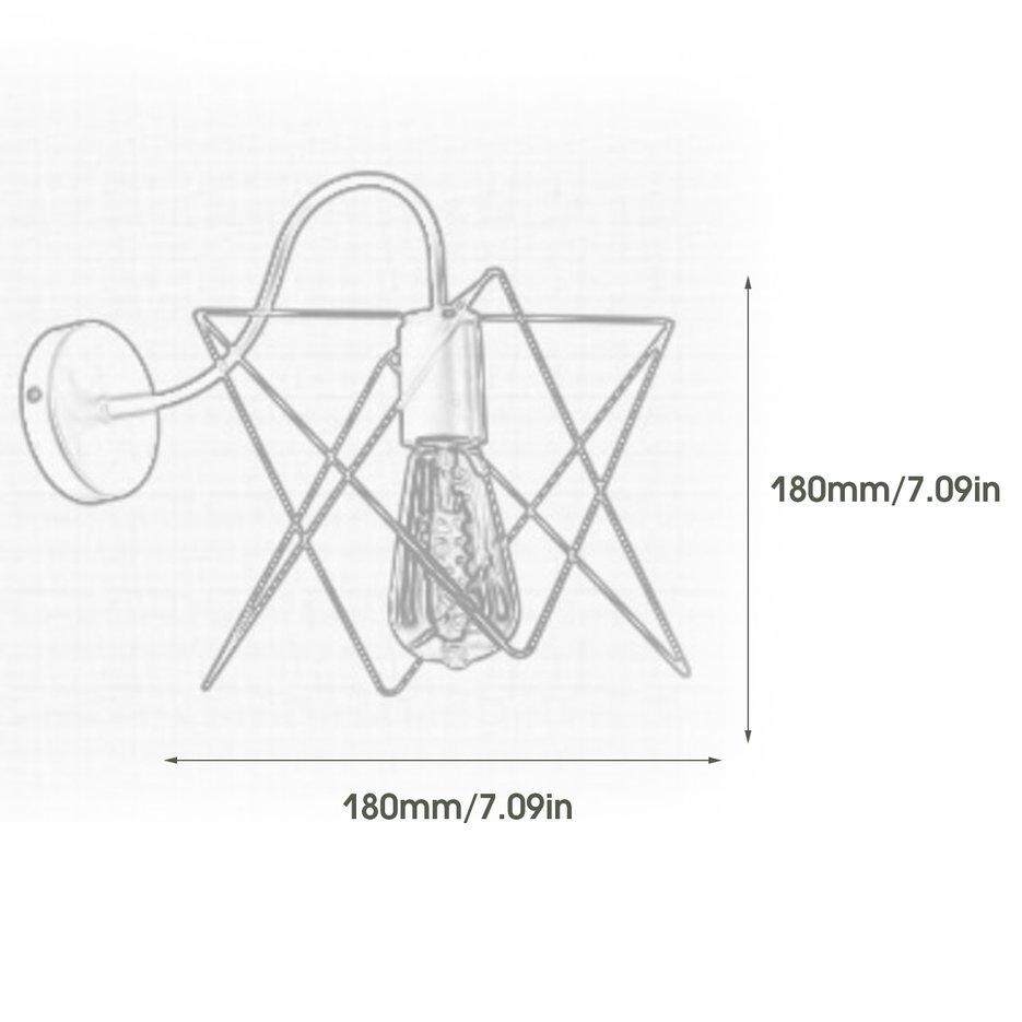 Nóng Người Bán Sáng Tạo Phong Cách Hiện Đại Đèn Tường Sắt Nghệ Thuật Sao Đèn Trang Trí