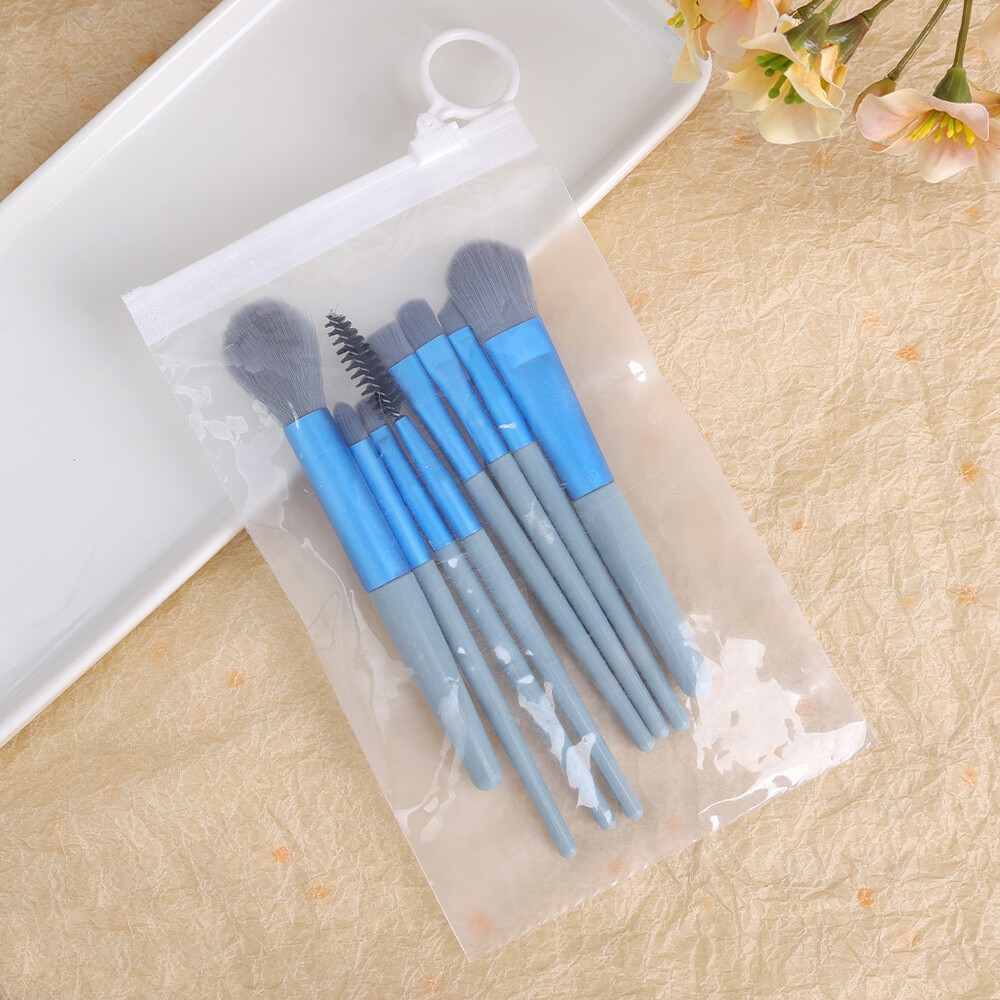 Dorisna 8pcs Makeup Brush Set Eyeshadow Concealer Loose Powder Brush Blending Makeup Brushes Mini Professional Beauty Cosmetic Tool