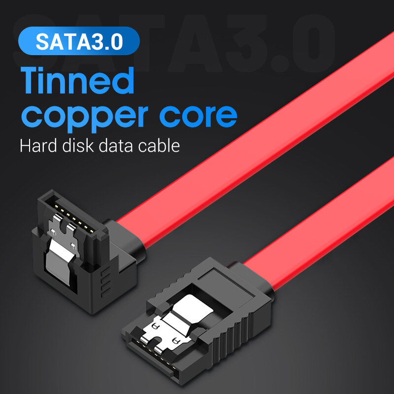 Vention SATA Cable 3.0 to Hard Disk Drive SSD HDD 90 Degree Right-Angle Cable Sata 50cm