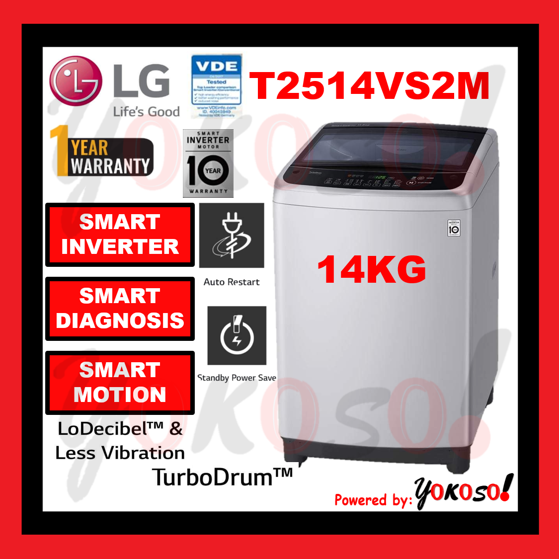 lg washing machine t2514vs2m