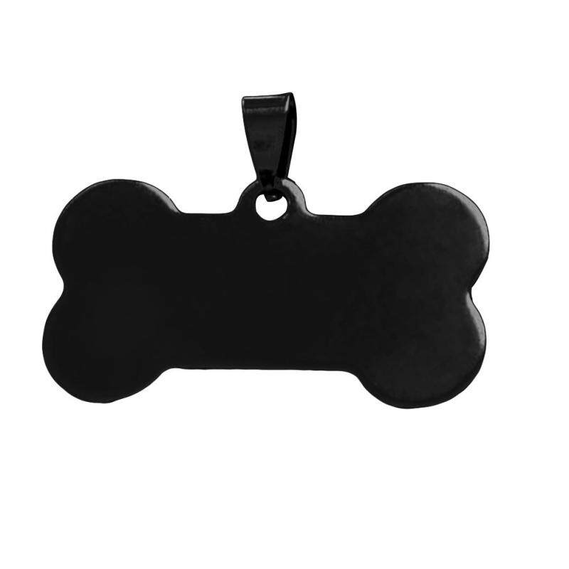 Anghe®Thẻ Xương Trống Tên Cho Thú Cưng Chó Mèo Bằng Thép Không Gỉ Khắc Cá Tính Dễ Thương