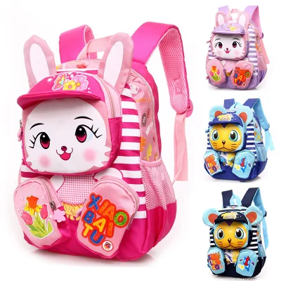 Children Cartoon Backpack Cute Rabbit Waterproof School Bag