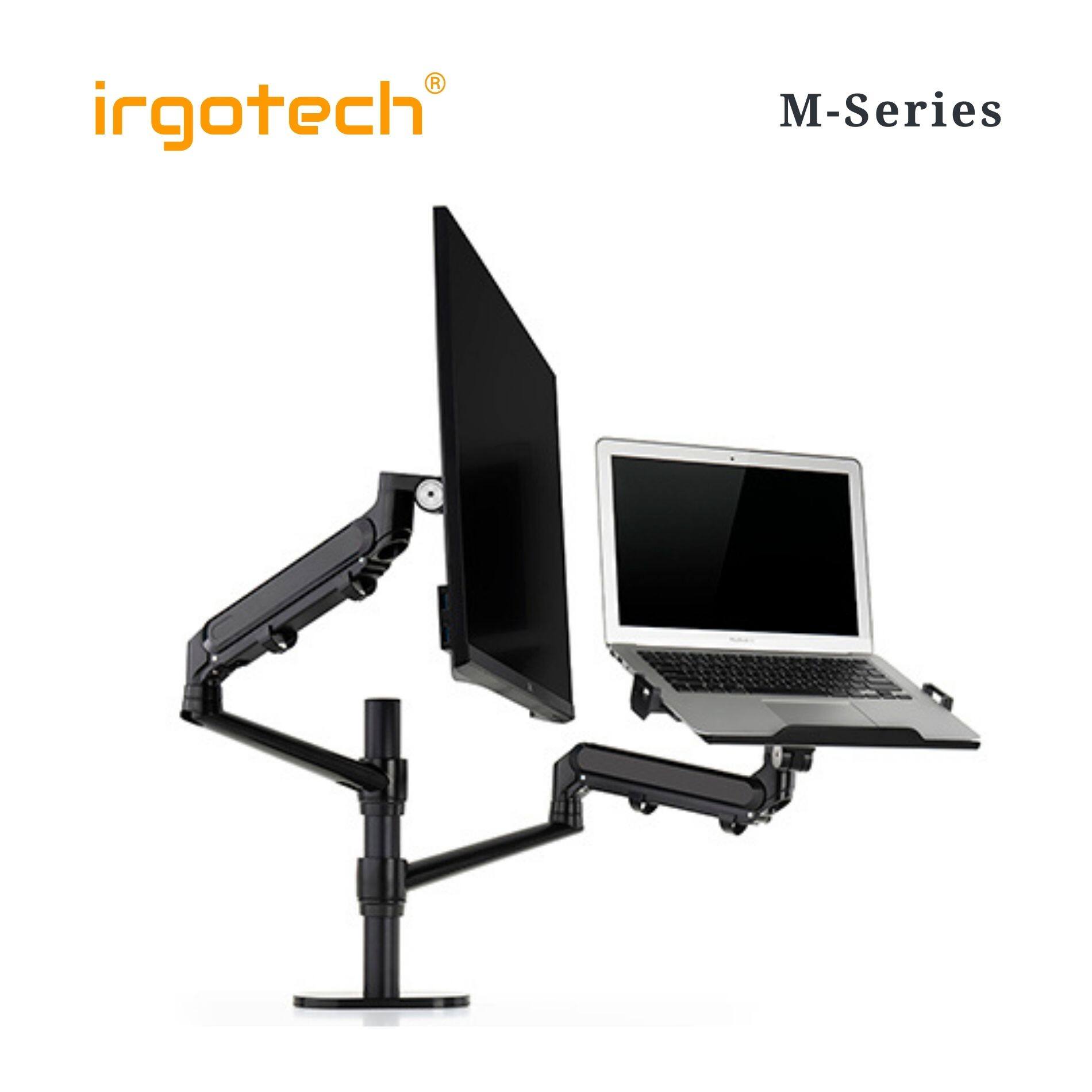 IRGOTECH MSeries Premium Monitor Stand ( 2 In 1 Monitor and Laptop