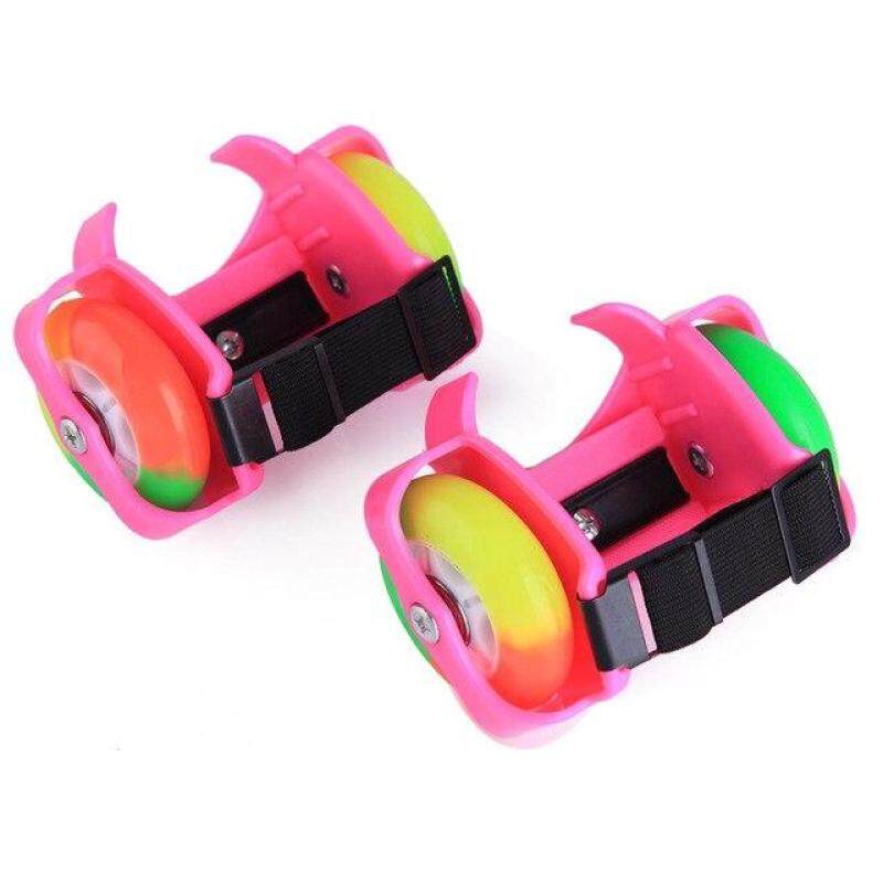 Phân phối Trẻ Em Người Lớn LED Nhấp Nháy Giày Bánh Xe Trượt Với Bánh Xe Thể Thao Giày Trượt Gót Giày Trượt Patin Một Hàng Bánh