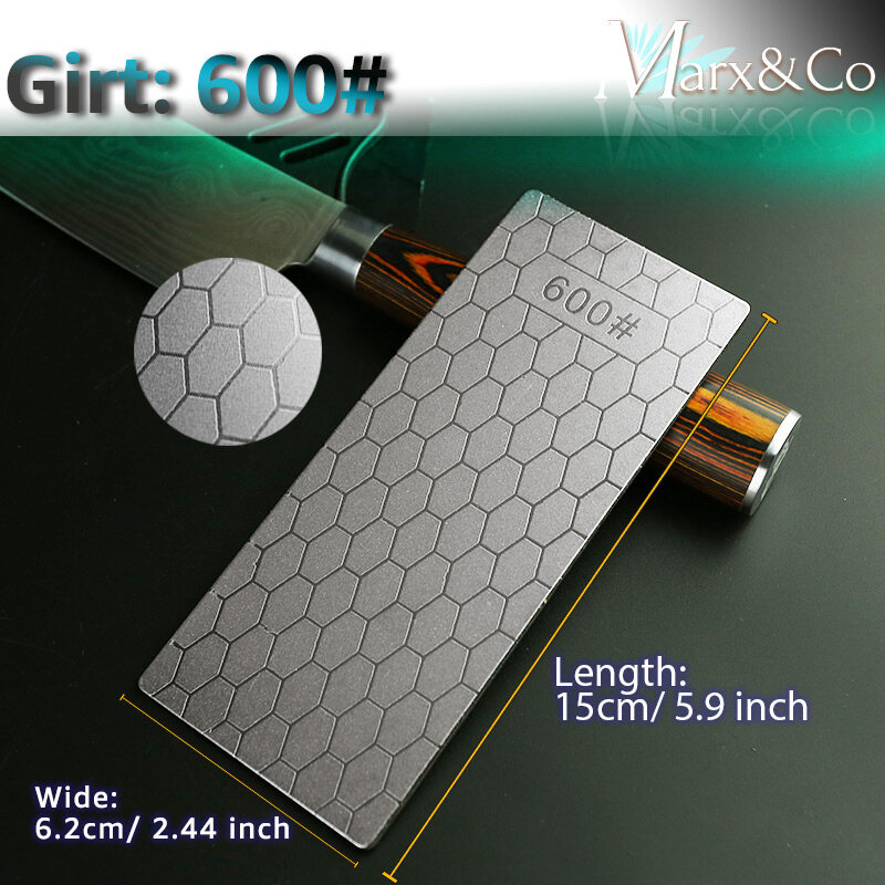 【100% Original】Diamond K-nife Sharpening Stone Mesh 400# 1000#  Sharpener Ultra-thin Honeycomb Surface Whetstone Kitchen Grindstone Tool Set