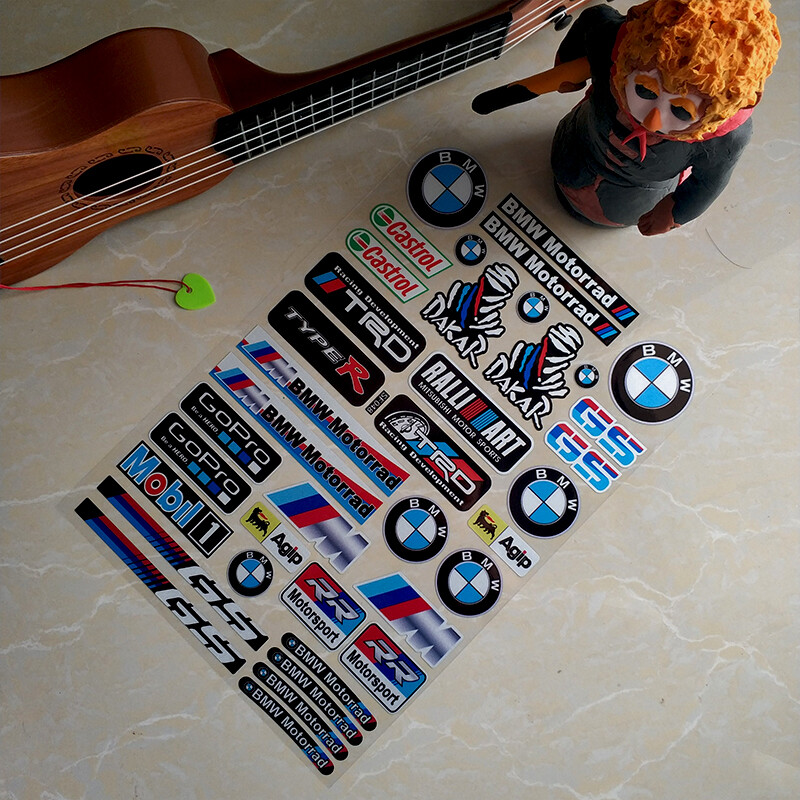 Reflective Motorcycle Stickers waterproof for BMW