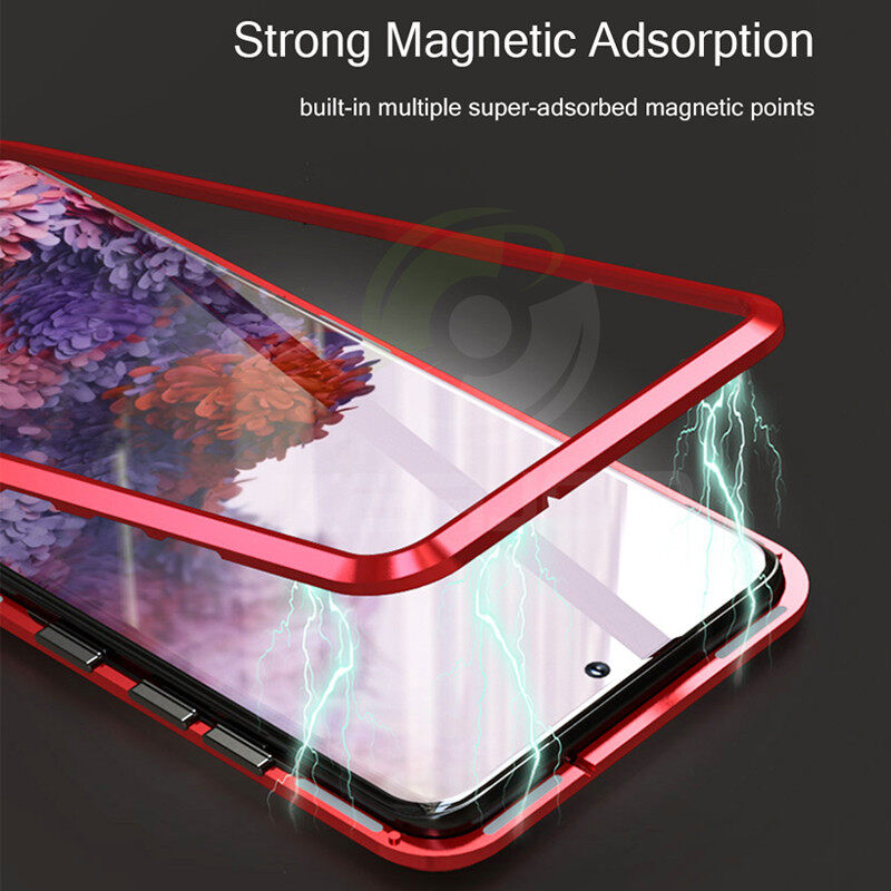 For Redmi Note 11/11s/Note 11 Pro 5G/Xiaomi 11T/11T Pro/redmi Note 10 4G/10s/Redmi Note 10 Pro/Redmi Note 9/Note 9s/Note 9 Pro Metal Case Two-sided Tempered Glass Casing Phone shell 360 Full Cover Case For Xiaomi