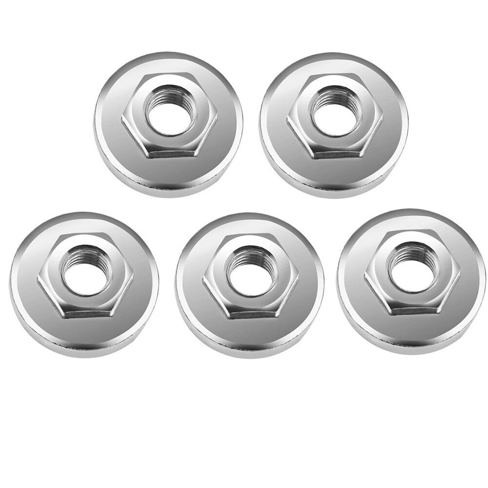 1/5PCS Stainless Steel Hex Nut Tools M10 Replacement For 100 Type Angle Grinder Chuck Locking Plate Quick Clamp
