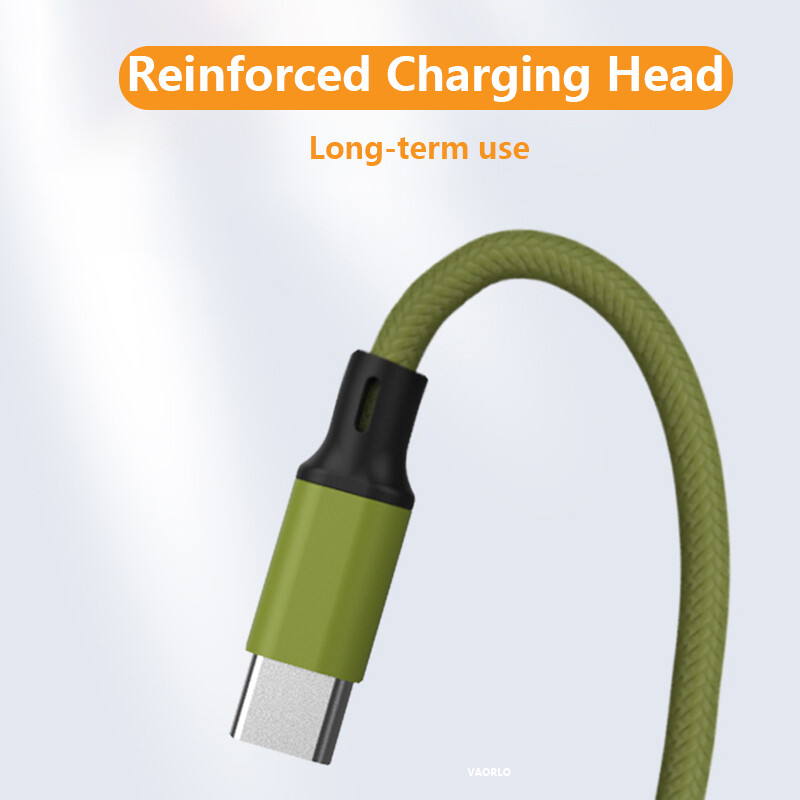 VAORLO 5A Spring Stretch Charge Cable 1.5M Fast Charging Retractable Cables Micro Type-C Lighting Phone Data Cable USB Charger Cord