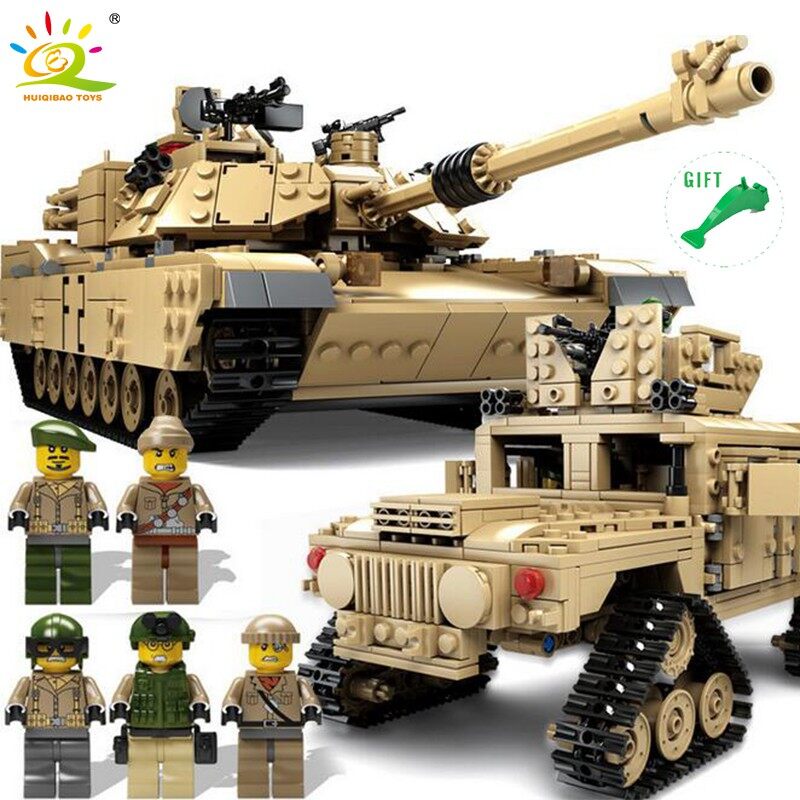 Lego compatible M1A2 Abrams main battle tank children birthday