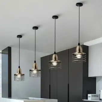 black round ceiling light