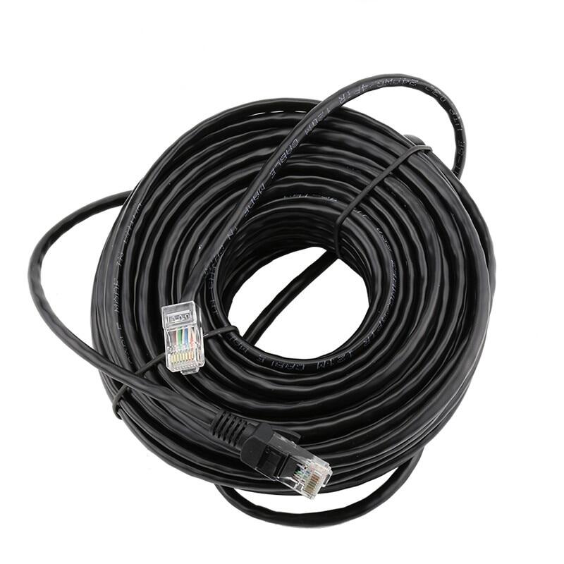 Escam 10m to 50m cat5 ethernet network cable rj45 patch outdoor waterproof lan cable wires for cctv poe ip camera