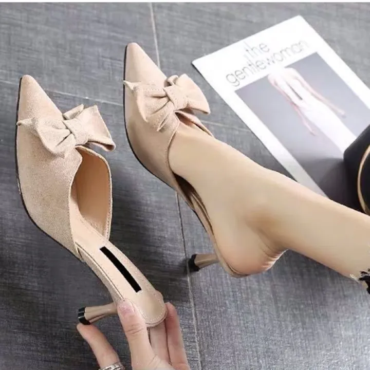 slippers in heels