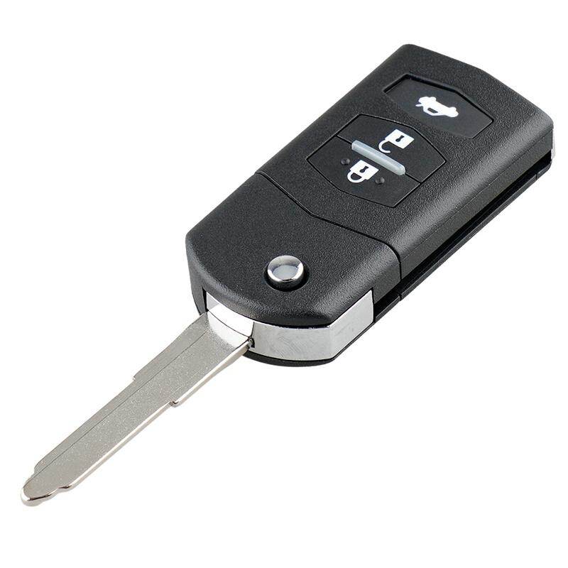 3 Nút Điều Khiển Từ Xa Gấp Chìa Khóa Xe Fob Vỏ Bọc Vỏ Cho Mazda 3 5 6