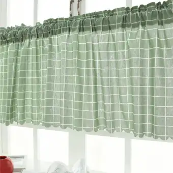 Teekeer Kitchen Window Curtains Farmhouse Window Valance Half