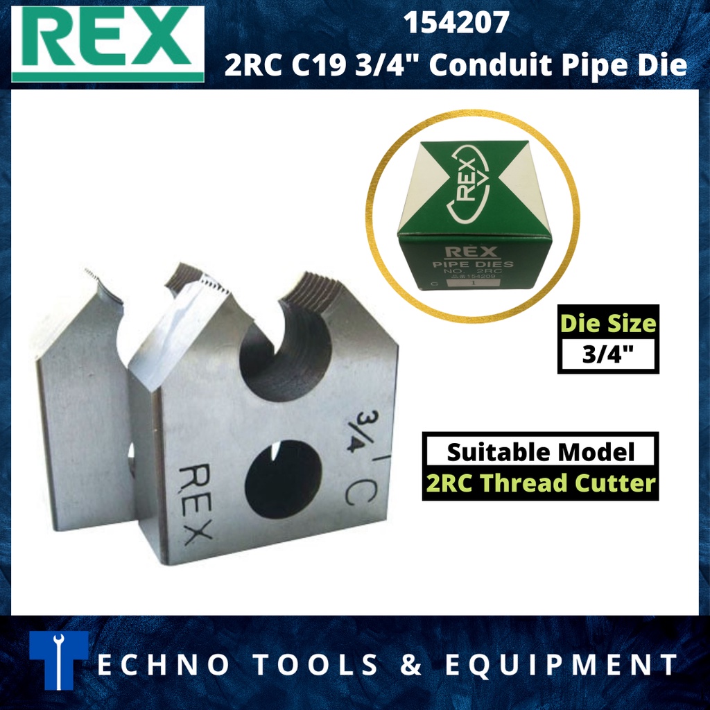 REX C19-39 CONDUIT PIPE DIES / 15-32A GI PIPE DIES THREADER