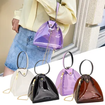 transparent jelly shoulder bag